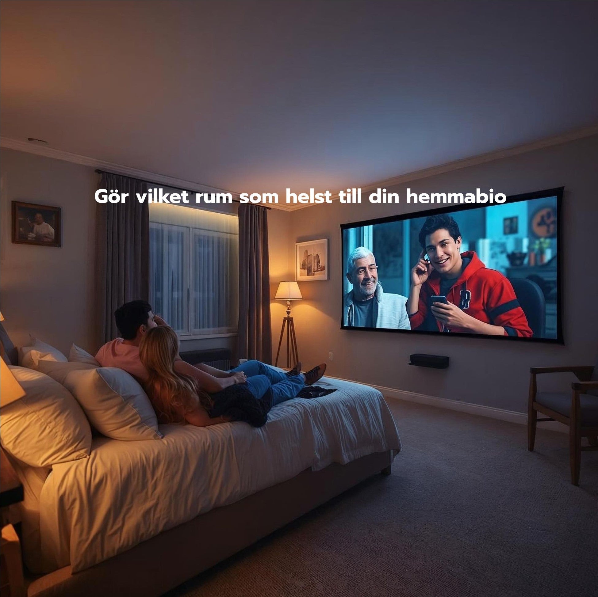 NovaBeam™ Smart Projektor – Gör vilket rum som helst till hemmabio