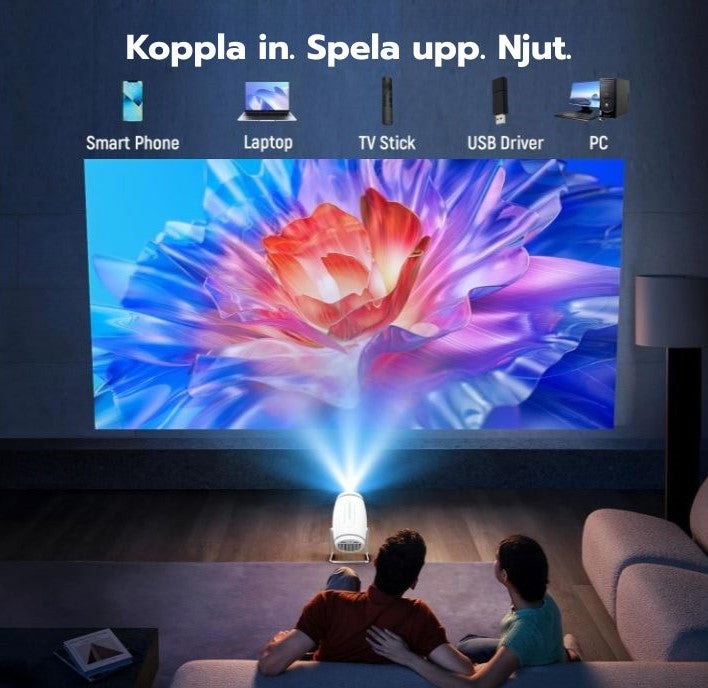 NovaBeam™ Smart Projektor – Gör vilket rum som helst till hemmabio