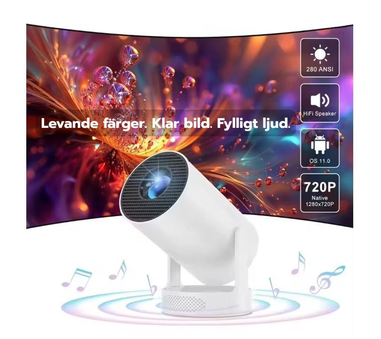 NovaBeam™ Smart Projektor – Gör vilket rum som helst till hemmabio