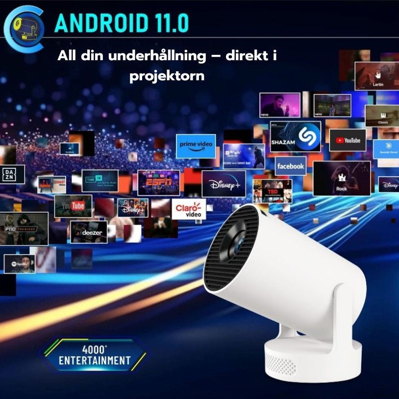 NovaBeam™ Smart Projektor – Gör vilket rum som helst till hemmabio