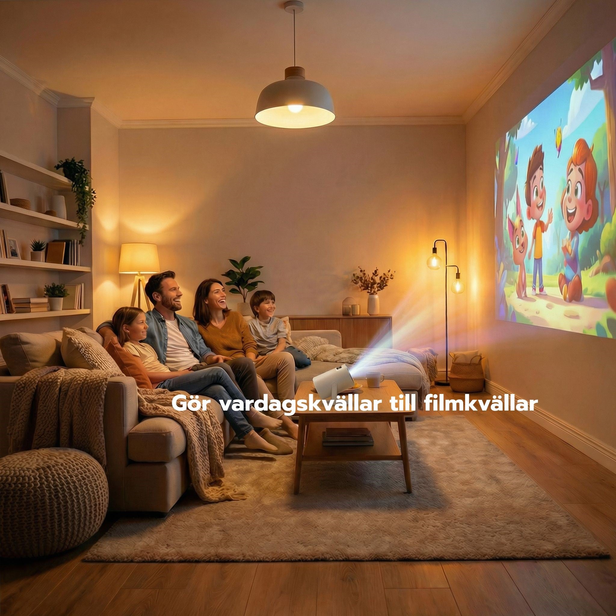 NovaBeam™ Smart Projektor – Gör vilket rum som helst till hemmabio