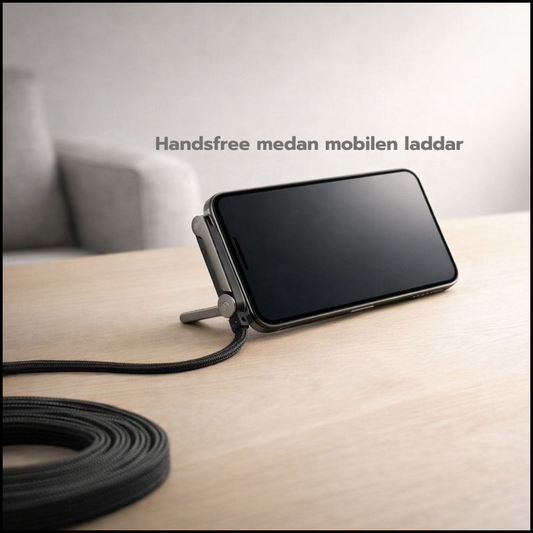 Laddningskabel med inbyggt stativ