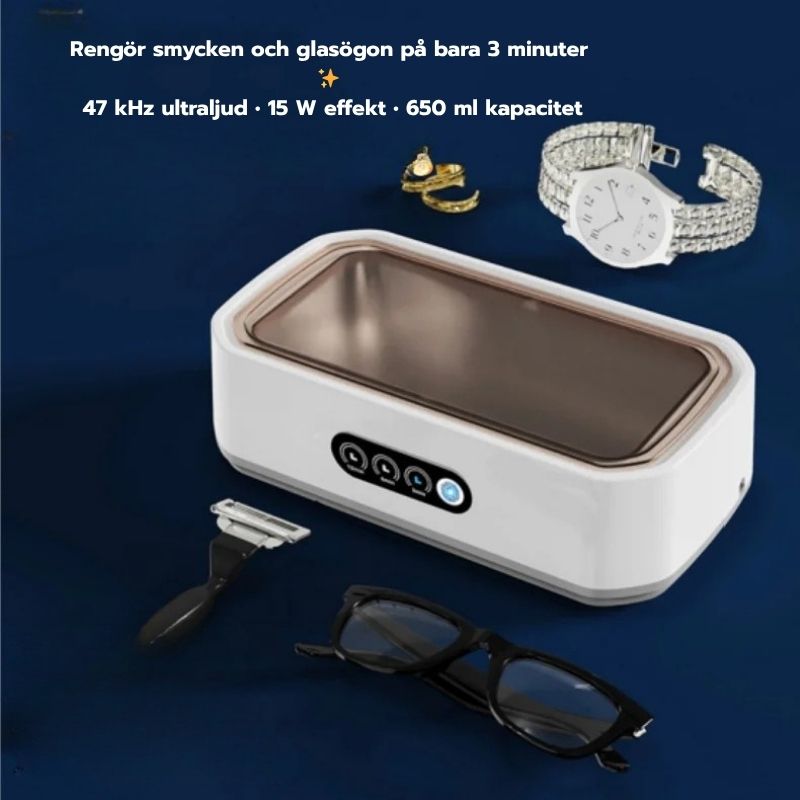 Xiaomi Ultrasonic Smyckes- & Glasögonrengörare 650ml – Vit