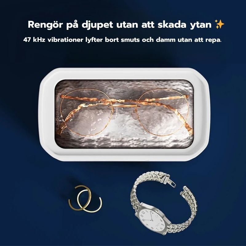 Xiaomi Ultrasonic Smyckes- & Glasögonrengörare 650ml – Vit