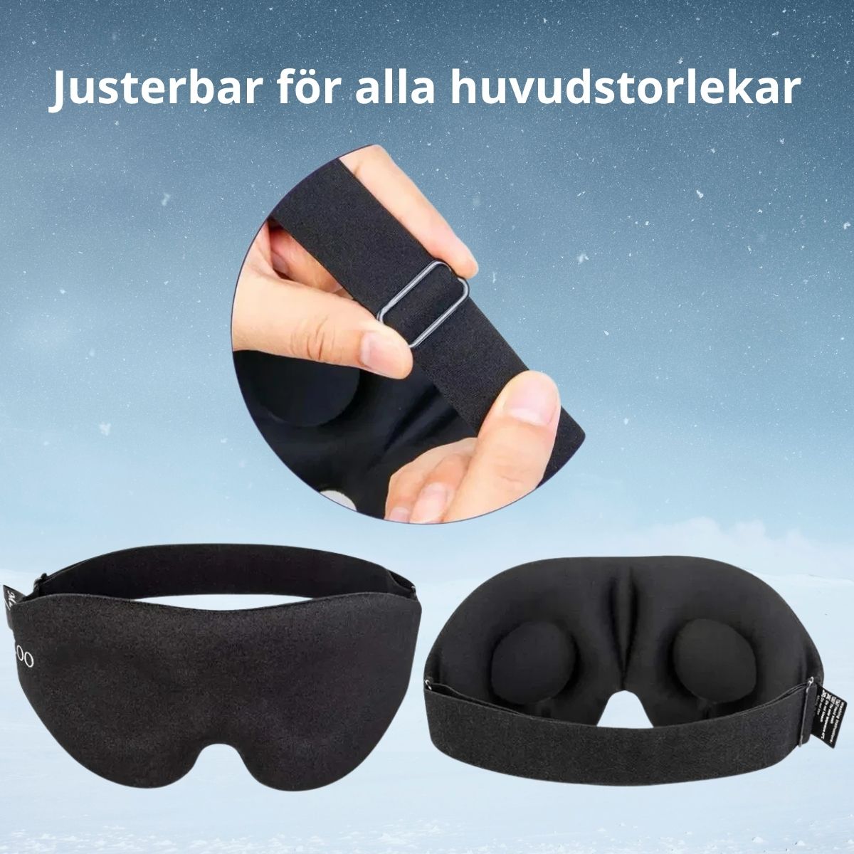 3D Formad Mörkläggningssovmask