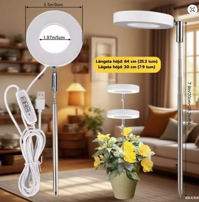 PlantGlow™ – Smart växtlampa som får dina växter att må bättre året runt
