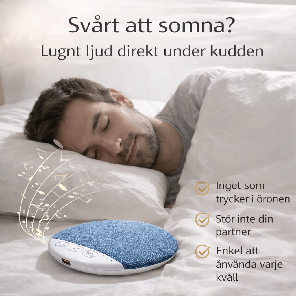 Sömnhögtalare™ – Under kudden