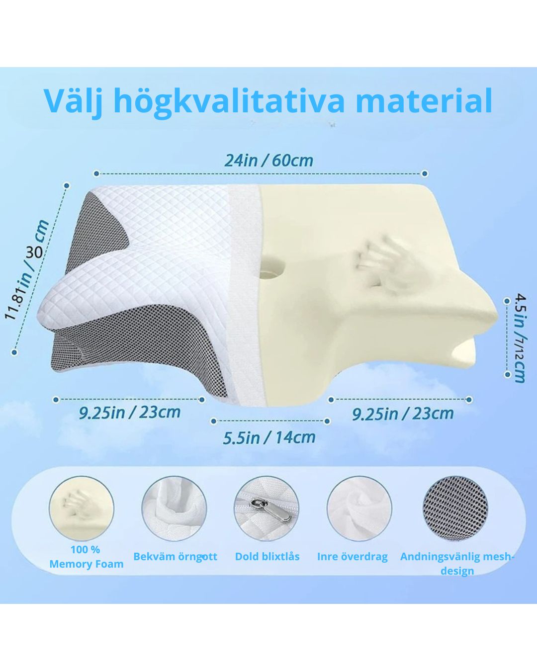Ergonomisk kudde