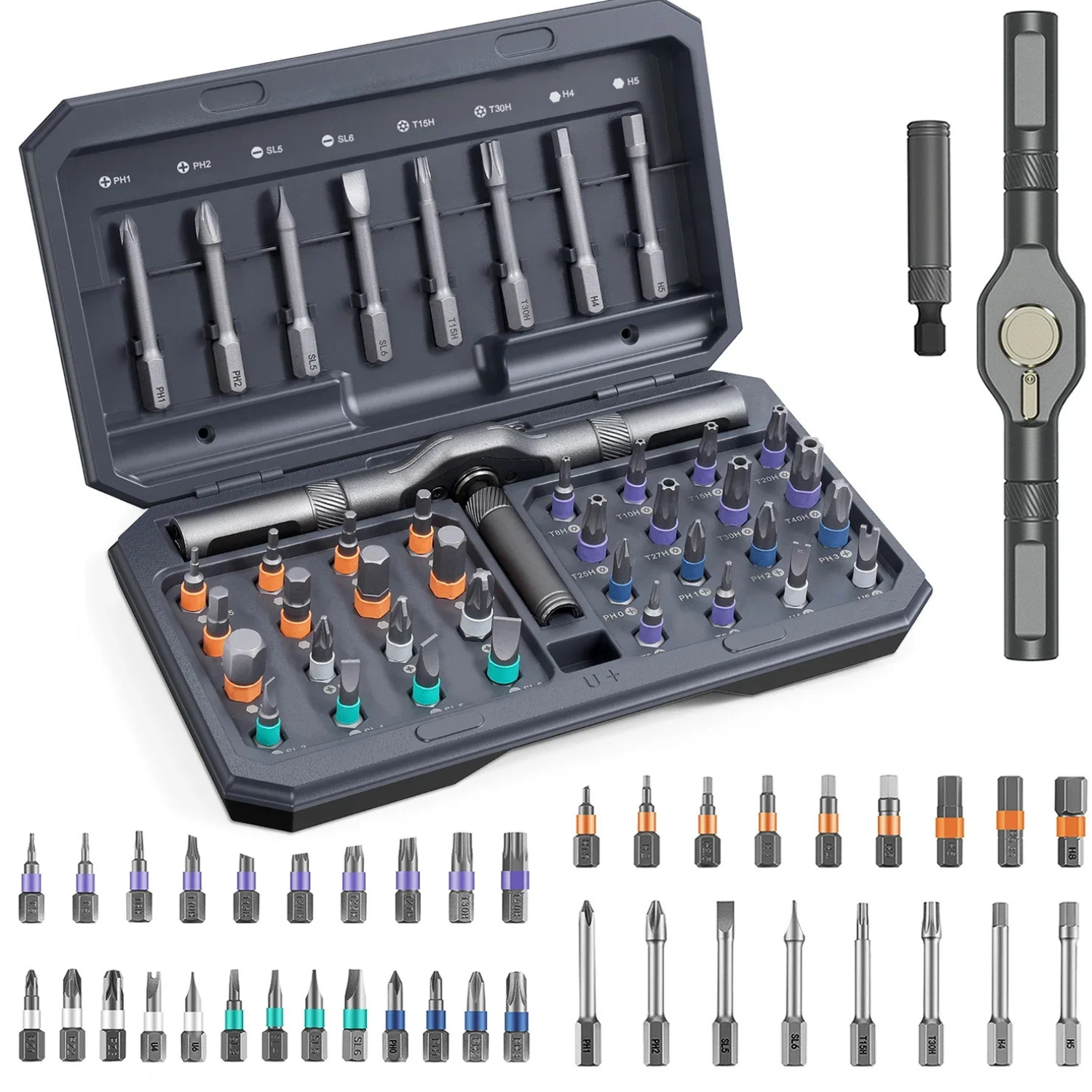 ORIA™ Ratschskruvmejselset – 42-i-1 precision och kraft i din hand