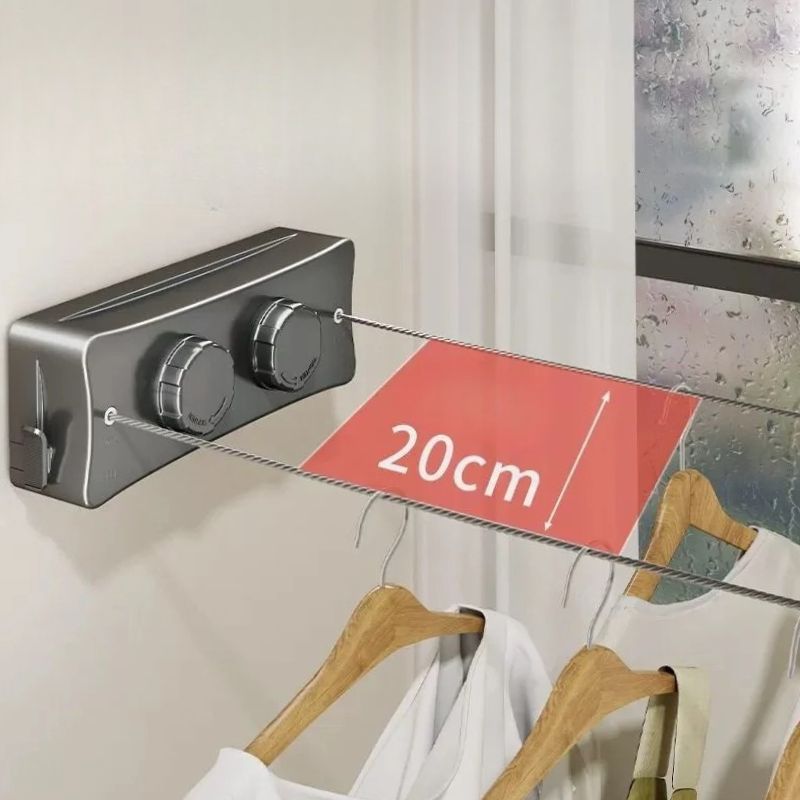 FlexLine™ – Utdragbar Torklina för Inomhus & Utomhus