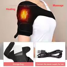 Värmande skydd med massage (USB) – Axel/Knä/Armbåge