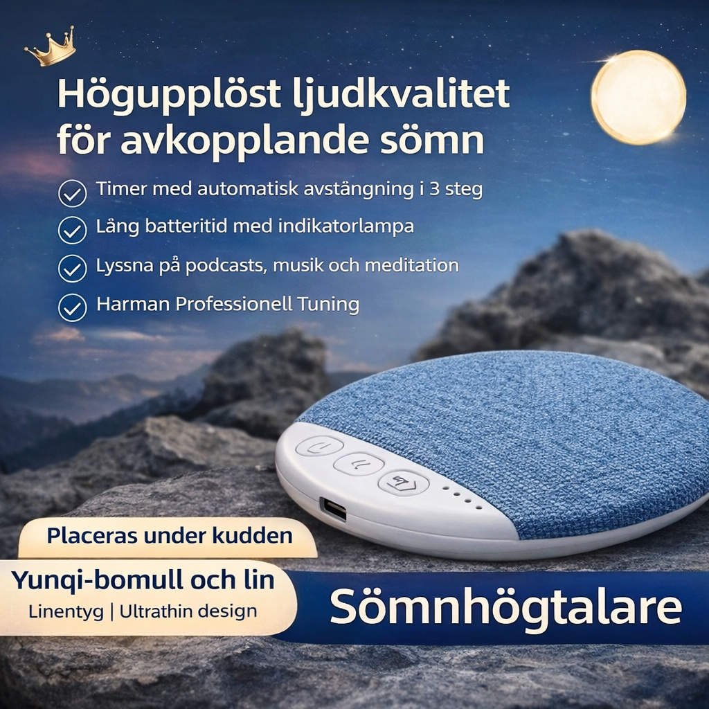 Sömnhögtalare™ – Under kudden