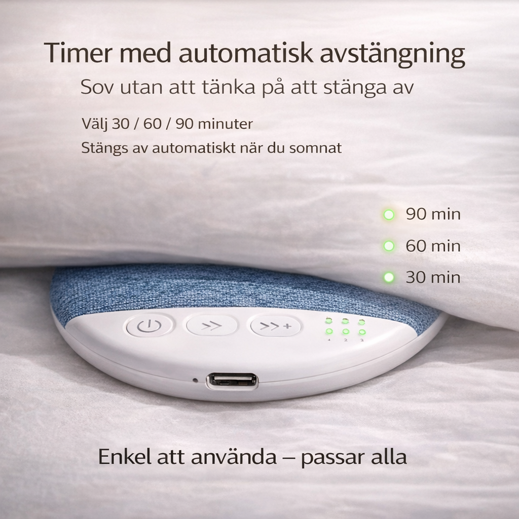 Sömnhögtalare™ – Under kudden