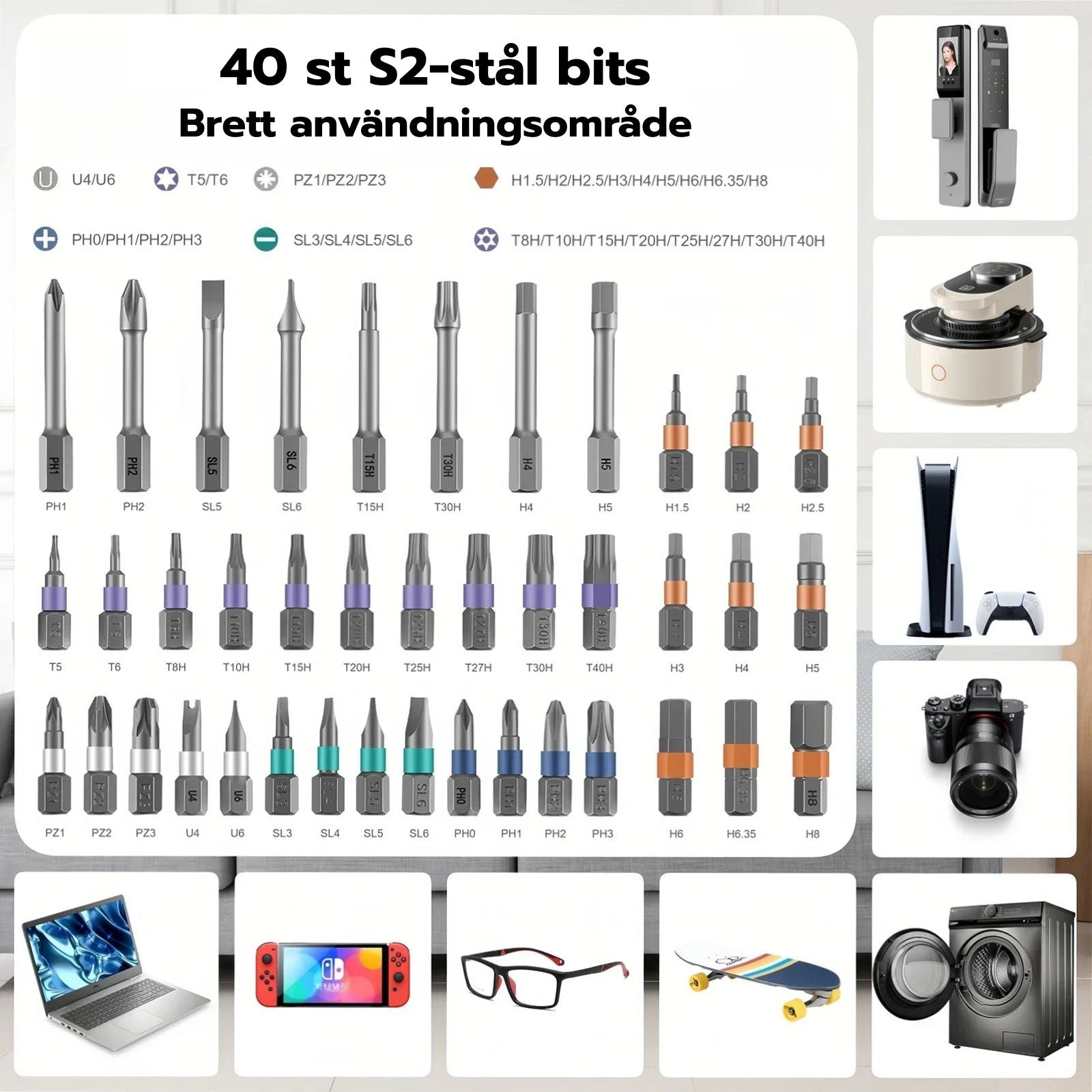 ORIA™ Ratschskruvmejselset – 42-i-1 precision och kraft i din hand