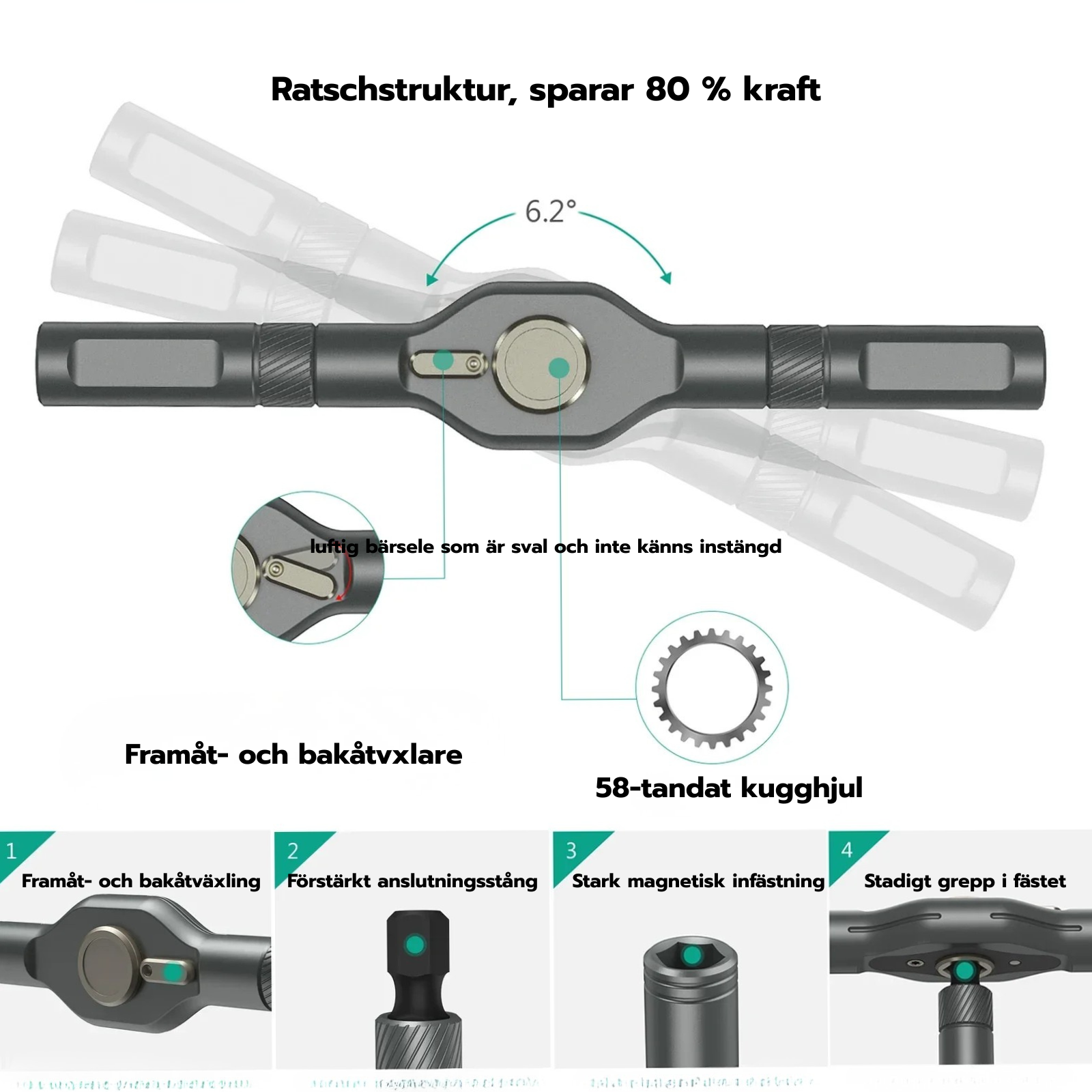 ORIA™ Ratschskruvmejselset – 42-i-1 precision och kraft i din hand